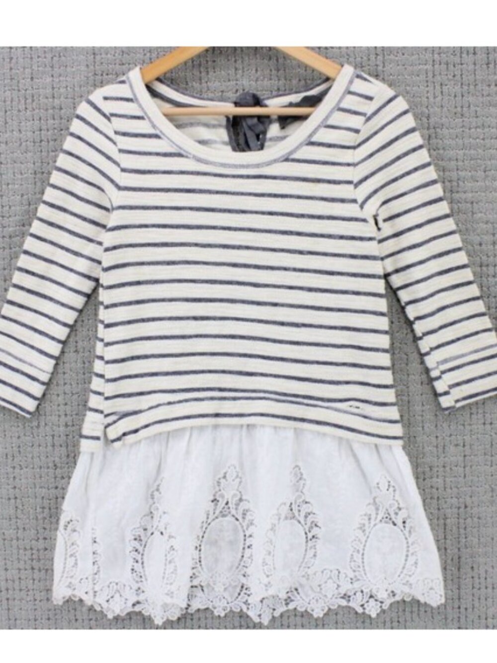 Anthropologie Sunday In Brooklyn East Falls Lace Knit Top Pullover XS